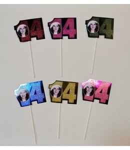 Amscan Inc. Cake Topper Number 14 Assorted 1/pk