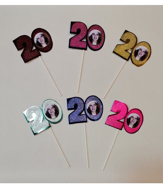 Amscan Inc. Cake Topper Number 20 Assorted 1/pk