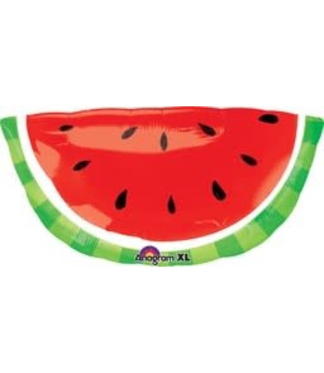 Anagram 32 Inch Mylar Balloon Watermelon Shape Flat