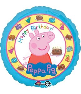 Anagram 17 Inch Mylar Balloon Peppa Pig Happy Birthday