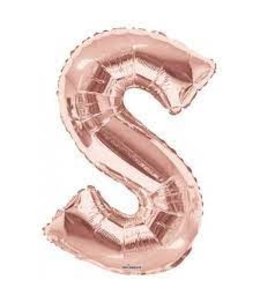 Conver USA 34 Inch Balloon Letter S Rose Gold