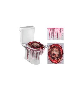 Fiestas Guirca Toilet Sticker Bloody Horror