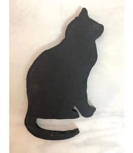 Styrofoam Halloween Cutout-Black Cat Profile