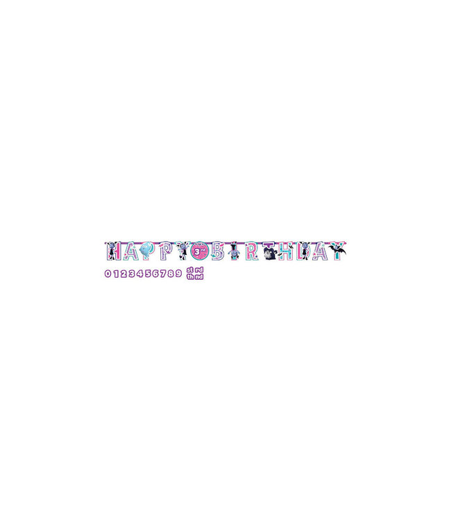 Amscan Inc. Disney Vampirina Jumbo Add-An-Age Letter Banner