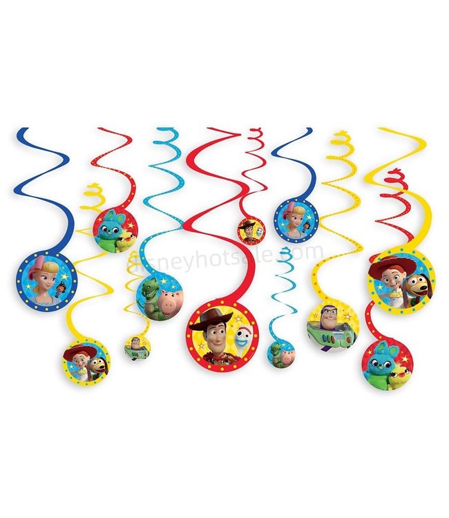 Amscan Inc. Disney/Pixar Toy Story 4 Spiral Decorations