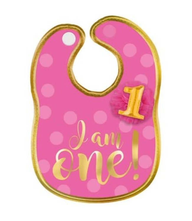 Amscan Inc. 1st Birthday Girl - Fabric Bib