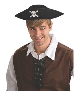 Rubies Costumes Durashape Pirate Hat Black/White