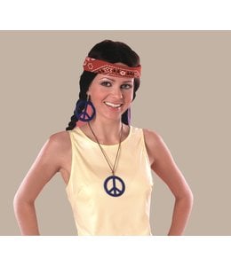 Rubies Costumes 70’s Peace Pendant And Earring Set