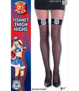 Forum Novelties Hottie Police Fishnet Thigh Highs
