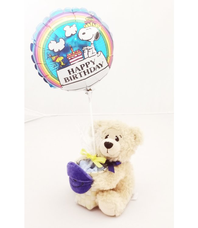 E&R Sales Candy Basket-Smiley Bear