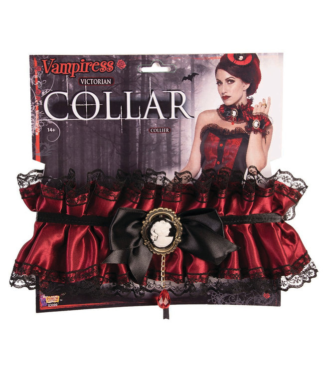 Forum Novelties Vampire Victorian Collar Black/Red