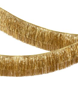 Meri Meri 6 foot Tinsel Fringe Garland-Gold