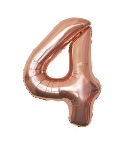 Conver USA 34 Inch Balloon Number 4 Rose Gold