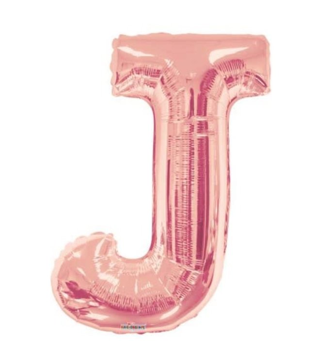Conver USA 34 Inch Balloon Letter J Rose Gold