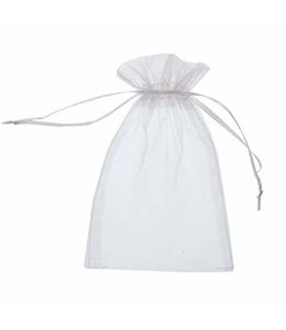 Al Majid Sheer Bags (13.5X 19.5) Inches - White