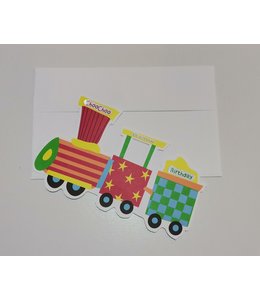 Greeting Card-Birthday Train