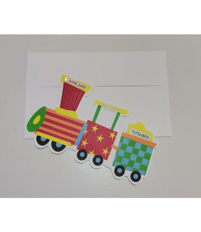 Greeting Card-Birthday Train