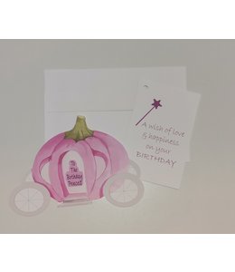 Greeting Card-Birthday Princess Carriage