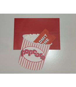 Greeting Card-Popcorn Birthday