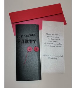 Greeting Card-Top Secret Birthday