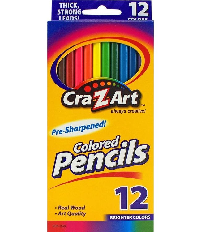 Crazart CraZart 12 x Coloured Pencils