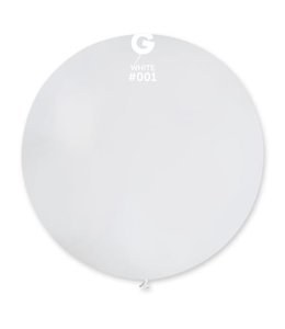 Gemar 30 Inch Latex Balloons 10 ct-White