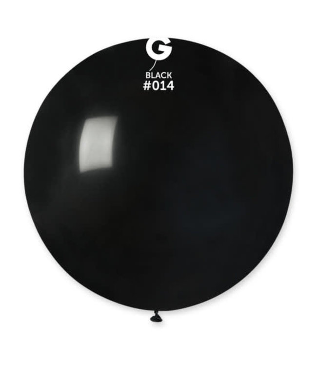 Gemar 30 Inch Latex Balloons 10 ct-Black
