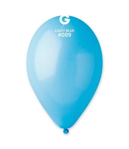 Gemar 11 Inch Latex Balloon 100 ct-Light Blue