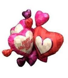 Anagram 30 Inch Mylar Balloon Valentine Heart Throb Multi