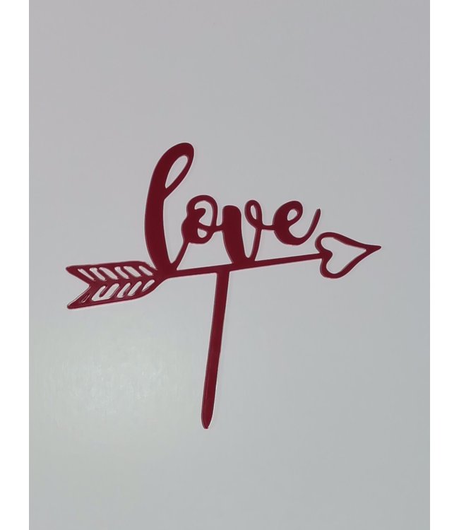 Cake Topper-Cupid Arrow Love