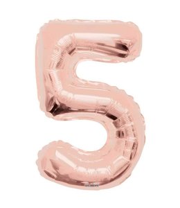 Conver 34 Inch Balloon Number Rose Gold-5