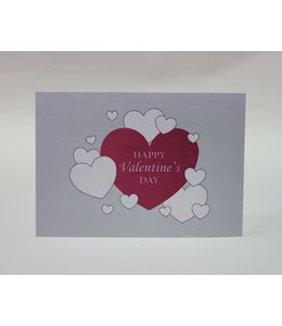 Greeting Card (14.5X10.2) cm-Happy Valentine's Day Hearts