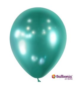 Afrah Tafal 12 Inch Latex Balloon Chrome 50ct-Green
