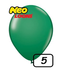 Neo Loons 5 Inch Latex Balloons 100Ct-Light Green