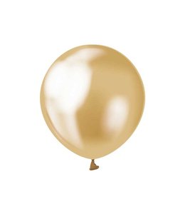 Godan 5 Inch Latex Balloons 100Ct-Chrome Gold