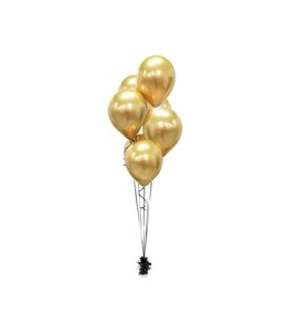 Godan 12 Inch Latex Balloons 50Ct-Chrome Gold