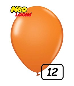 Neo Loons 12 Inch Latex Balloons 100ct-Standard Orange