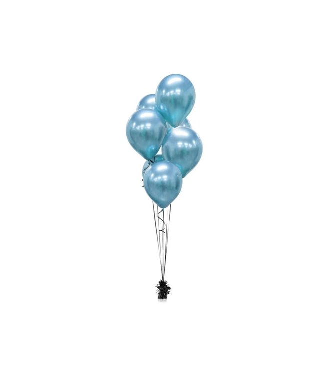 Godan 12 Inch Latex Balloons 50Ct-Chrome Blue