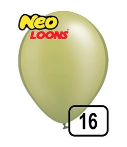 Neo Loons 16 Inch Latex Balloons 50ct-Pastel Olive Green