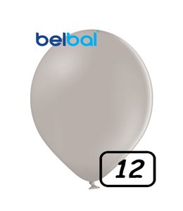 Belbal 12 Inch Latex Balloons 100ct-Marshmellow Warm Grey