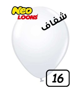 Neo Loons 16 Inch Latex Balloons 50ct-Standard Clear