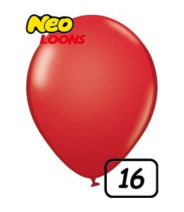 Neo Loons 16 Inch Latex Balloons 50ct-Standard Red