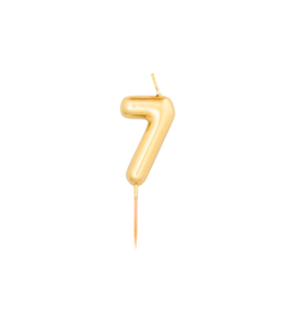 Givvi Candles Gold Metal Number Candle 8cm-7