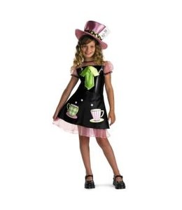 Disguise Mad Hatter Girls Costume  M/Child (7-8)