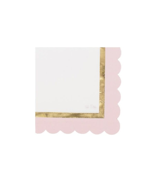 Givvi Candles Napkins 33x33 cm 16/pk-Baby Pink