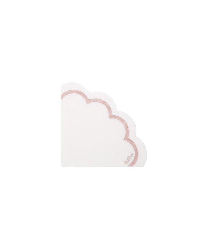 Givvi Candles Napkins 33x33 cm 16/pk-Libery Rose Gold