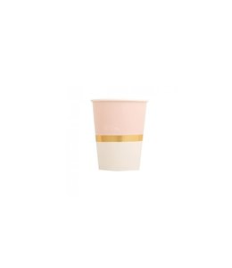 Givvi Candles Cups & Wrapper 8/pk-Baby Pink