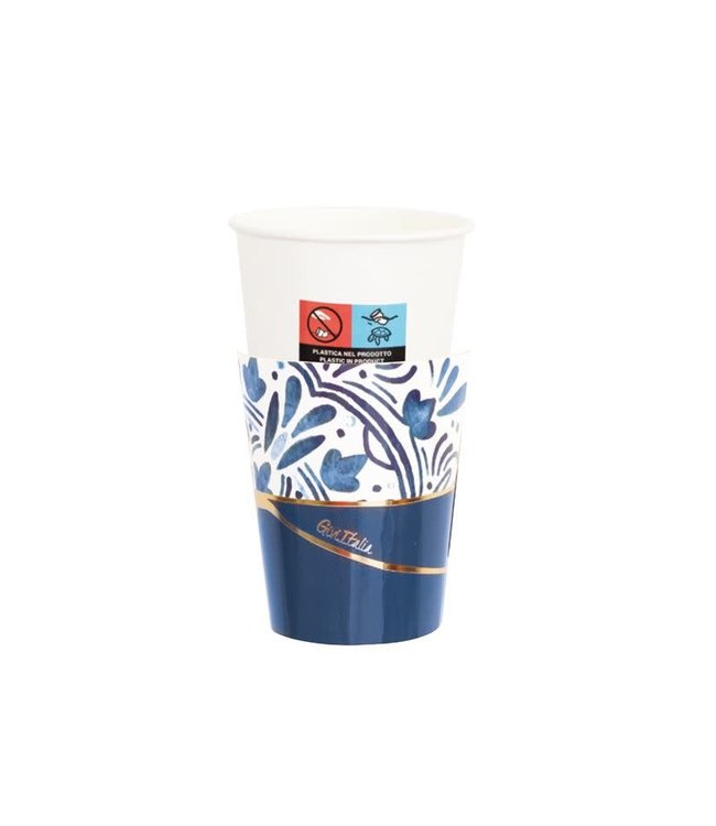 Givvi Candles Cups & Wrapper 8/pk-Kintsugi Blue