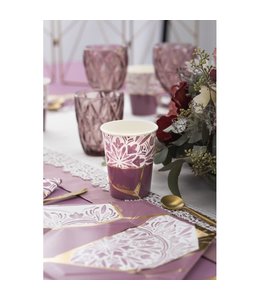 Givvi Candles Cups & Wrapper 8/pk-Kintsugi Pink