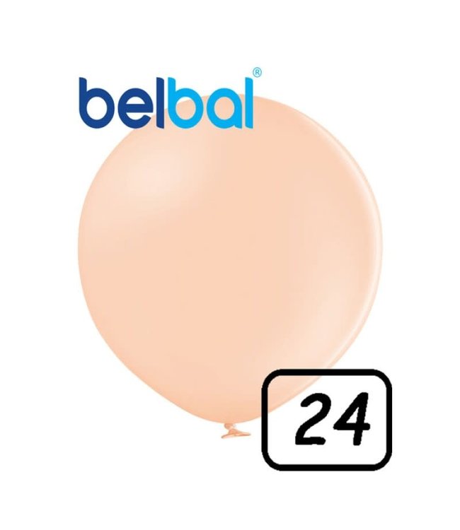 Belbal 24 Inch Latex Balloons 2ct-Marshmellow Peach Cream